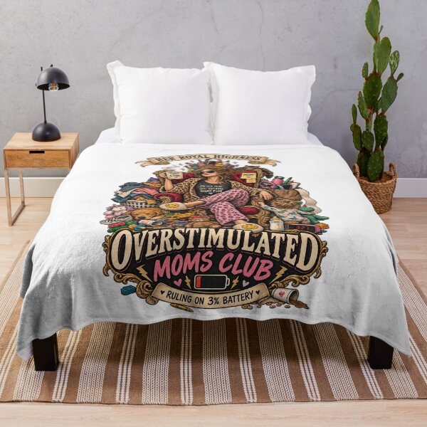 Item preview, Her Royal Highness Overstimulated Moms Club - Funny Mom Life Ruling On 3% Battery designed and sold by Neurospicy Trolls.