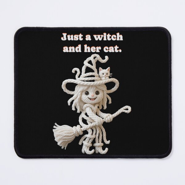 Item preview, A witch and her cat designed and sold by Kamoufleur.