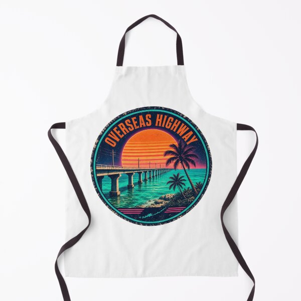 Item preview, Overseas Highway Florida Keys 1980s Synthwave Bridge designed and sold by jeshands.