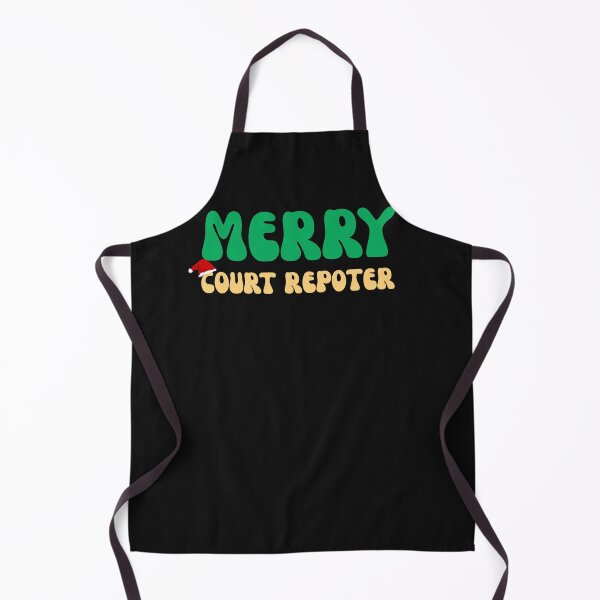 Artikelvorschau,  Retro Merry Court Reporter Christmas Stenographer entworfen und verkauft von mumchaosdesigns.