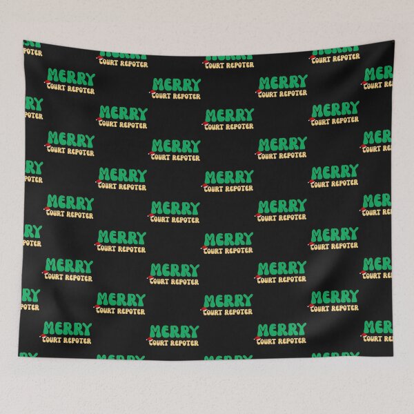 Item preview,  Retro Merry Court Reporter Christmas Stenographer designed and sold by mumchaosdesigns.