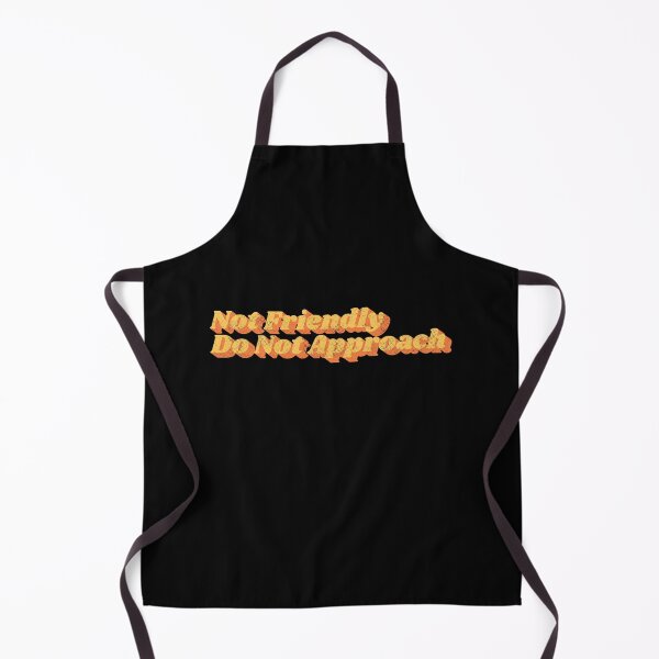 Item preview, Not Friendly Do Not Approach Retro Funny Introvert Warning Typography designed and sold by Chonkz.