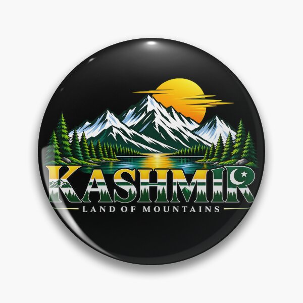 Item preview, Azad Kashmir Land of Mountains Vintage Travel Emblem designed and sold by MR-HOOBY.
