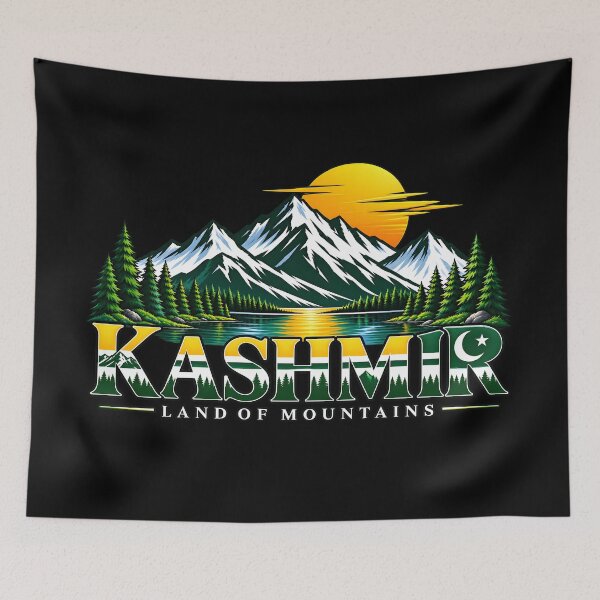 Item preview, Azad Kashmir Land of Mountains Vintage Travel Emblem designed and sold by MR-HOOBY.