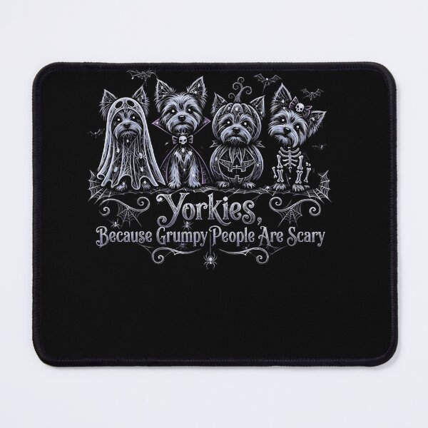 Item preview, Yorkies Because Grumpy People Are Scary Halloween Dog Lover designed and sold by ArcaneArtistry.