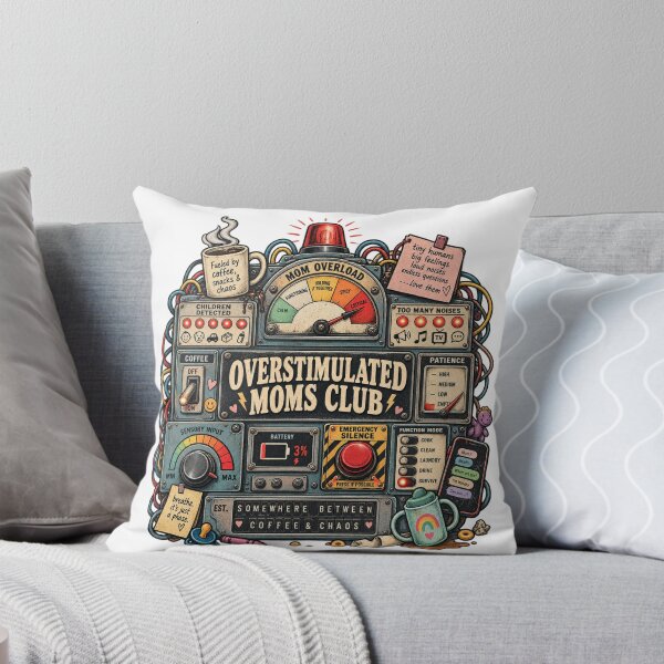 Item preview, Overstimulated Moms Club Control Panel - Mom Overload Critical Funny Mom Life designed and sold by Neurospicy Trolls.