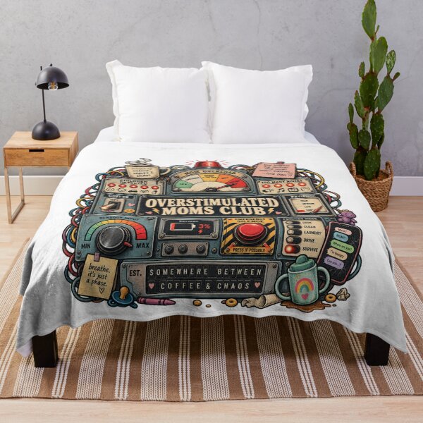 Item preview, Overstimulated Moms Club Control Panel - Mom Overload Critical Funny Mom Life designed and sold by Neurospicy Trolls.