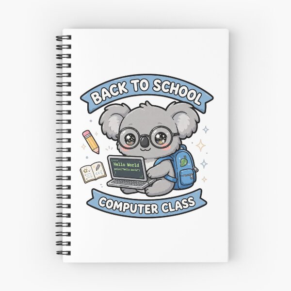 Item preview, Cute Koala Back To School Computer Class Coding designed and sold by Wildlife-Walk.