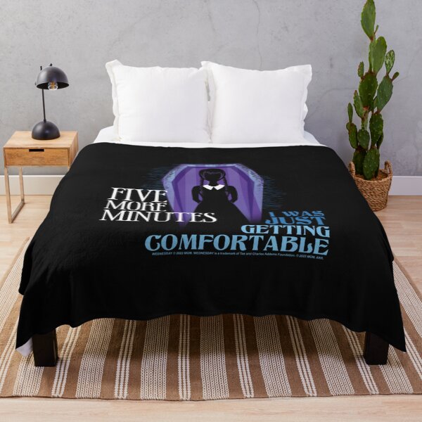 Item preview, Wednesday Coffin Five More Minutes Quote designed and sold by ricardoxpyd.