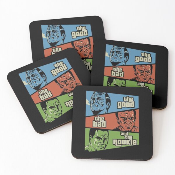 Item preview, Comic Contrast and Stylized Character Drama – The Good, The Bad, and The Rookie designed and sold by WATEKE.