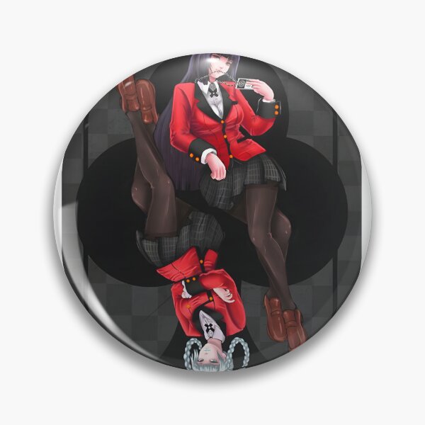 Item preview, Yumeko and Kirari Inspired Kakegurui Anime Characters Illustration designed and sold by etaoredbubble.