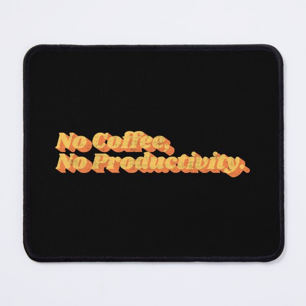 Item preview, No Coffee No Productivity – Funny Retro Coffee Lover Typography designed and sold by Chonkz.