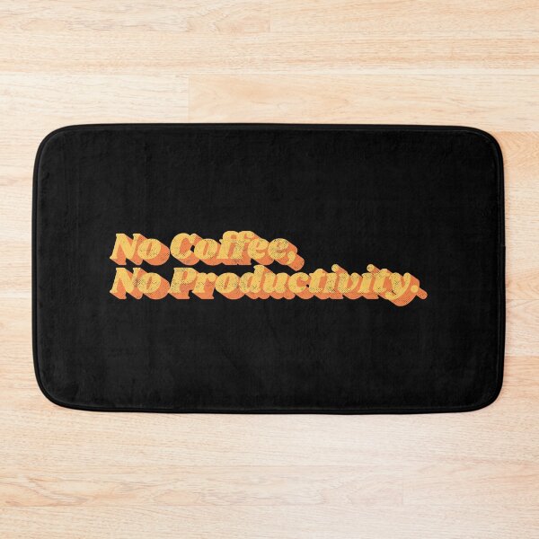 Item preview, No Coffee No Productivity – Funny Retro Coffee Lover Typography designed and sold by Chonkz.