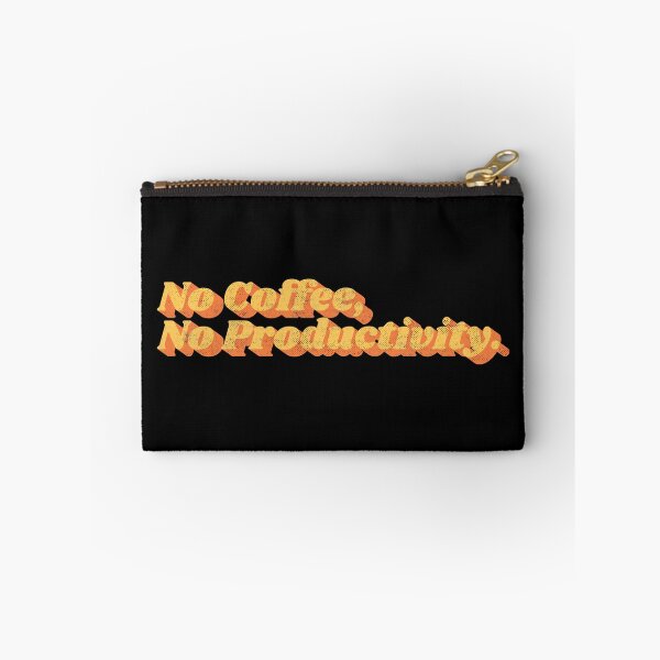 Item preview, No Coffee No Productivity – Funny Retro Coffee Lover Typography designed and sold by Chonkz.