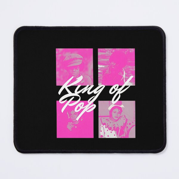 Item preview, King of Pop Icon Halftone Portrait Pink Neon Poster designed and sold by AbdullahiStinne.