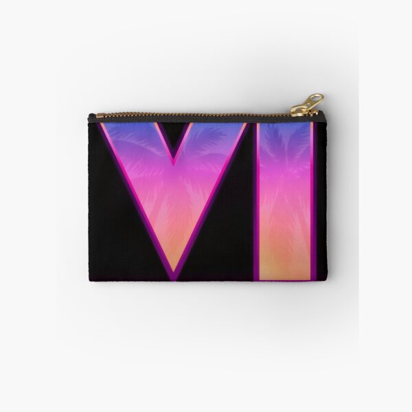 Item preview, Synthwave Roman Numeral Tropical Palm Vector - Retro Neon Coast Logo Emblem designed and sold by Billy Morfo™.