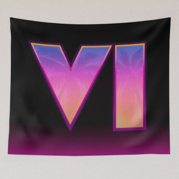 Item preview, Synthwave Roman Numeral Tropical Palm Vector - Retro Neon Coast Logo Emblem designed and sold by Billy Morfo™.