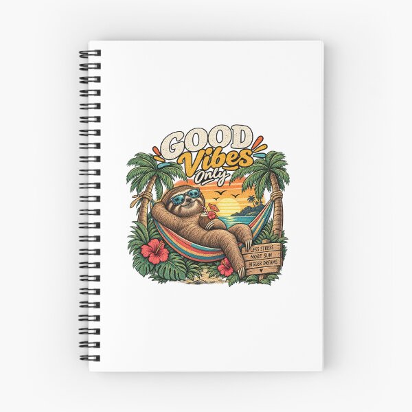 Item preview, Relaxed Sloth Hammock Tropical Beach Vintage Illustration designed and sold by lovepower.