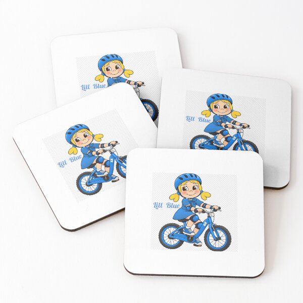 Item preview, Lill Blue riding a bike designed and sold by Lillblue56.