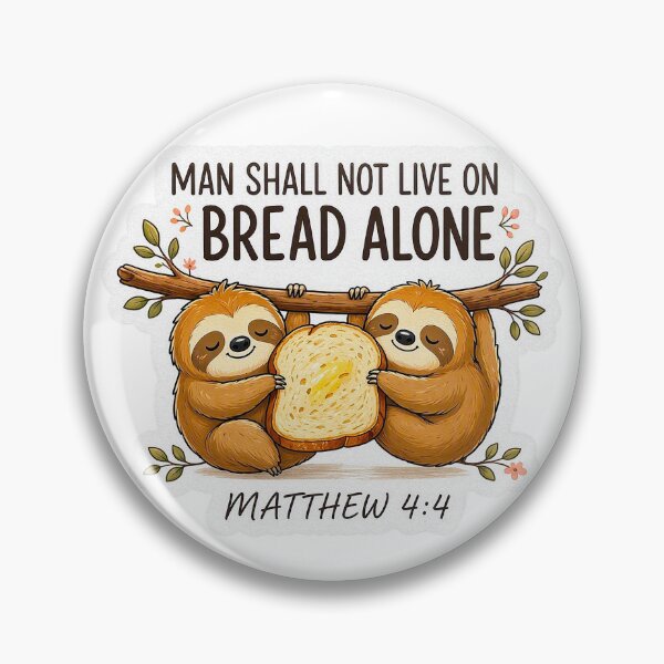 Item preview, Matthew 4:4 Man Shall Not Live On Bread Alone designed and sold by plushism.