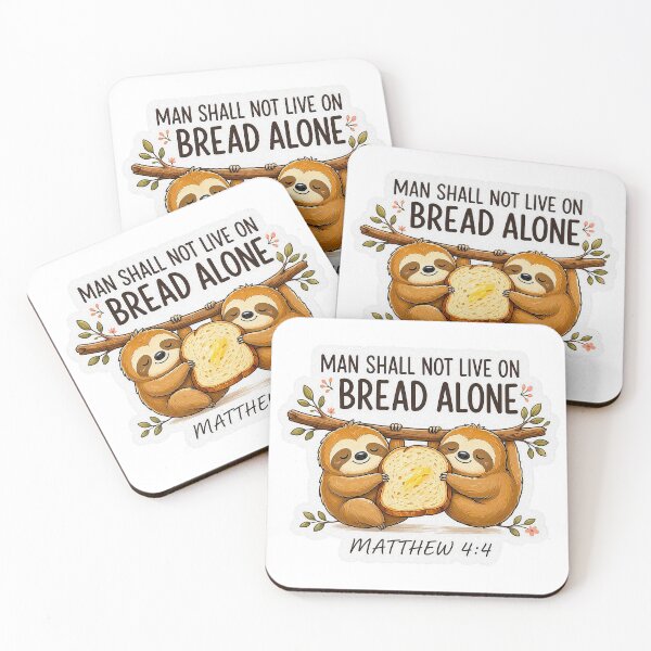 Item preview, Matthew 4:4 Man Shall Not Live On Bread Alone designed and sold by plushism.