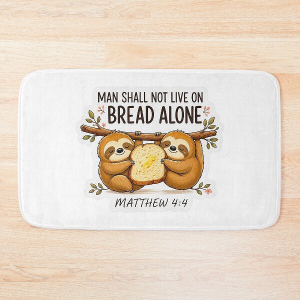 Item preview, Matthew 4:4 Man Shall Not Live On Bread Alone designed and sold by plushism.