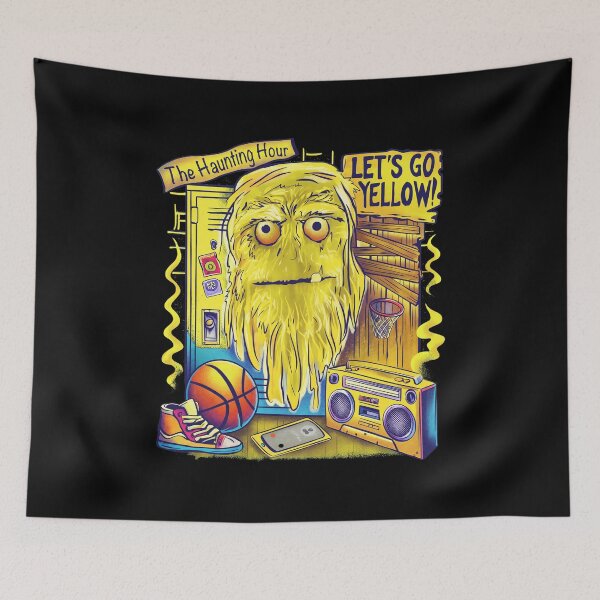 Item preview, Haunting Hour Yellow Dripping Monster Retro 80s Vibe designed and sold by CarolinaFeil.