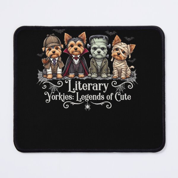 Item preview, Literary Yorkies Halloween Cute Dog Book Lover Gothic Costume designed and sold by ArcaneArtistry.