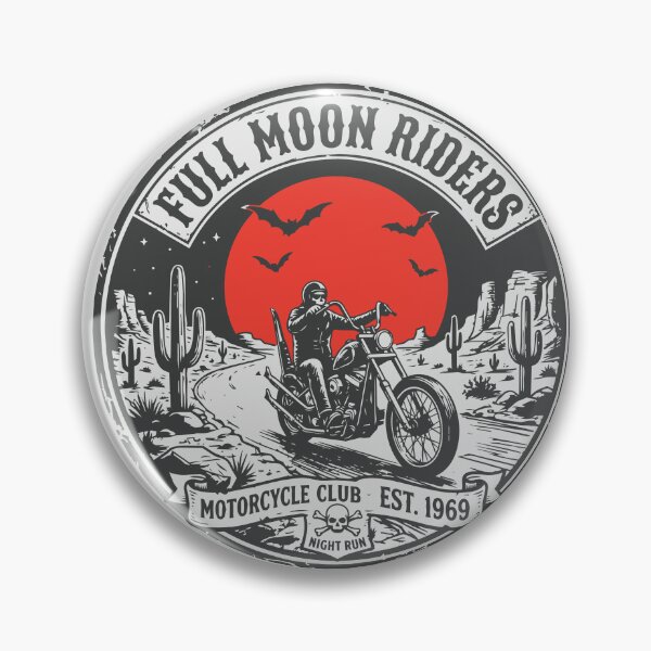 Item preview, Camiseta vintage de Halloween para motociclistas de Full Moon Riders designed and sold by NUSA NIPA.