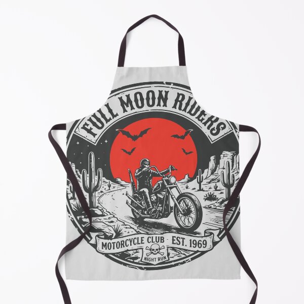 Artikelvorschau, Full Moon Riders Vintage Motorrad Halloween T-Shirt entworfen und verkauft von NUSA NIPA.