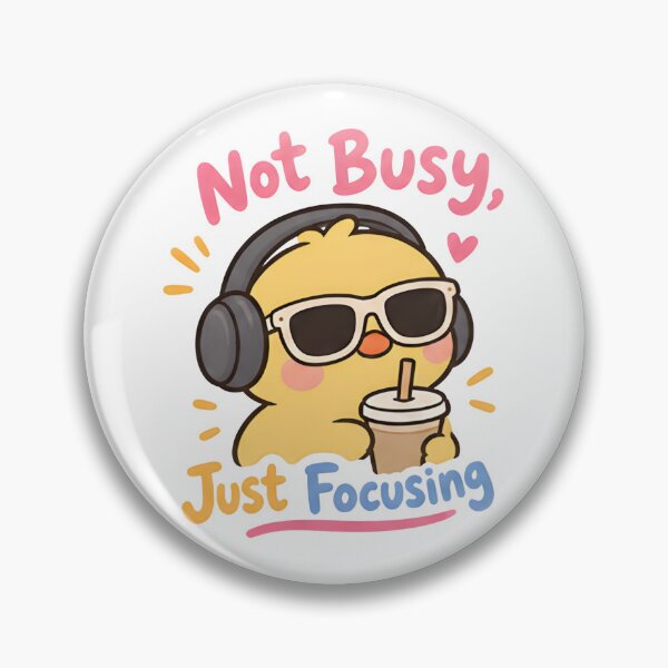 Item preview, Not Busy Just Focusing - Cute Duck Headphones designed and sold by Duck lovers.
