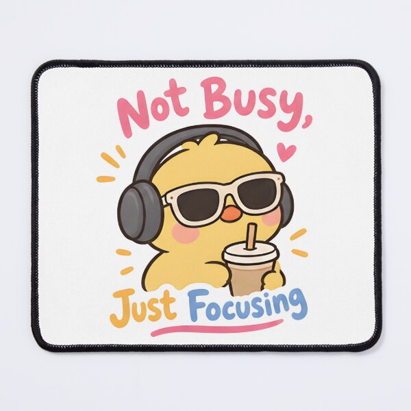 Item preview, Not Busy Just Focusing - Cute Duck Headphones designed and sold by Duck lovers.
