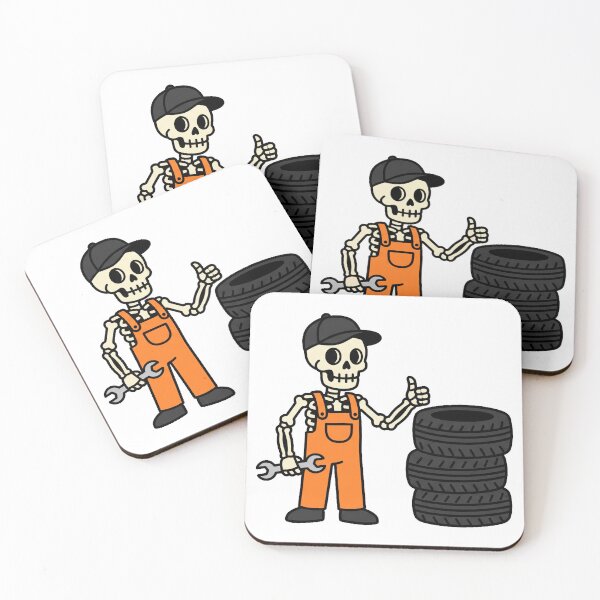 Item preview, Skeleton Mechanic – Halloween Auto Repair Thumbs Up Design designed and sold by VenZolic.