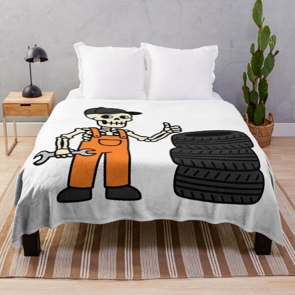 Item preview, Skeleton Mechanic – Halloween Auto Repair Thumbs Up Design designed and sold by VenZolic.