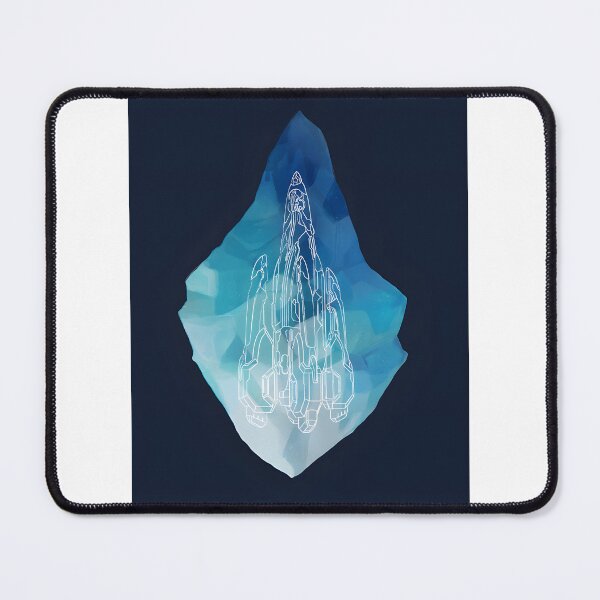 Item preview, Futuristic Castle Ship with Crystal Design Artwork designed and sold by nakpingin.