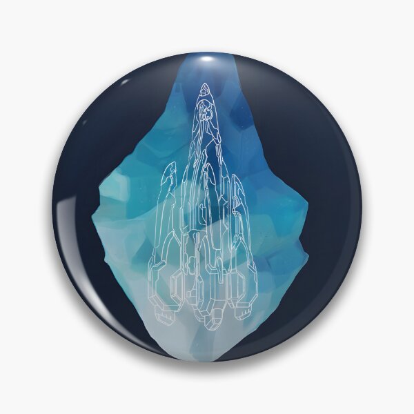 Item preview, Futuristic Castle Ship with Crystal Design Artwork designed and sold by nakpingin.
