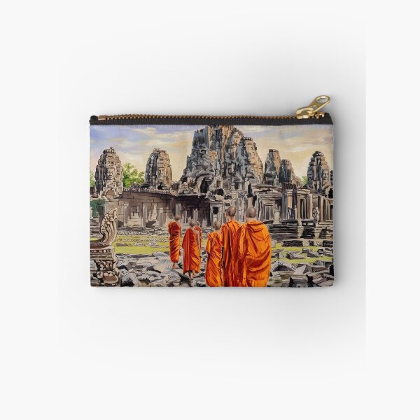 Item preview, Angkor Cambodia Travel Poster – Vintage Temple Art designed and sold by POSTERIOCREW.