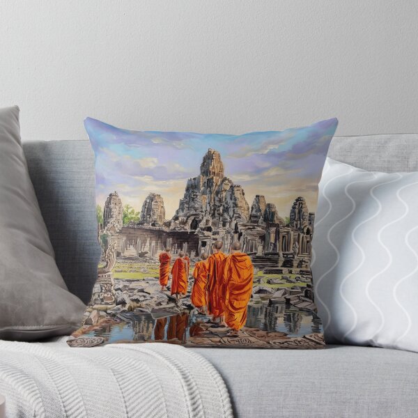 Item preview, Angkor Cambodia Travel Poster – Vintage Temple Art designed and sold by POSTERIOCREW.