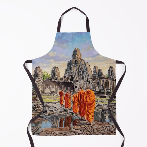 Item preview, Angkor Cambodia Travel Poster – Vintage Temple Art designed and sold by POSTERIOCREW.