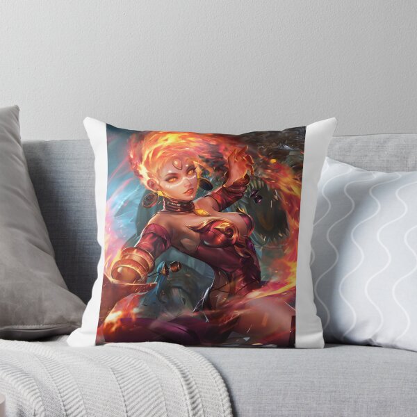 Item preview, Lina Fan Art Inspired by Dota - Fiery Sorceress Illustration designed and sold by KeshanBusiness.