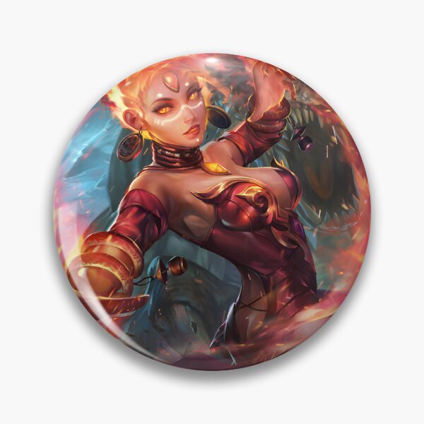 Item preview, Lina Fan Art Inspired by Dota - Fiery Sorceress Illustration designed and sold by KeshanBusiness.
