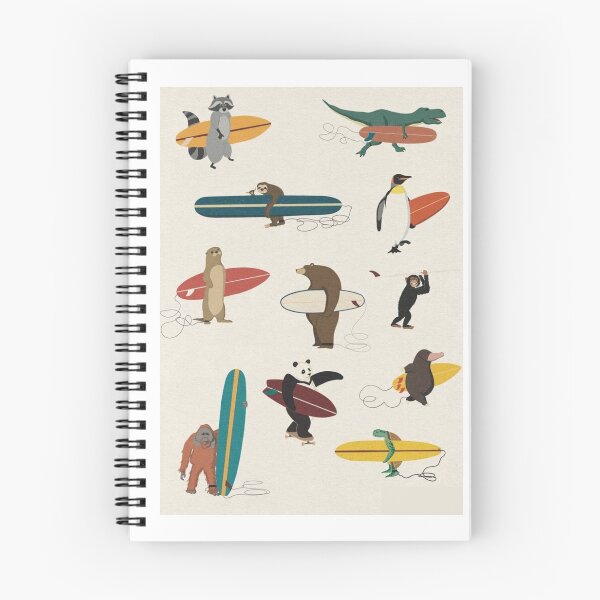 Item preview, Playful Surf Culture and Animal Whimsy – Surfing Wildlife Collection designed and sold by WATEKE.