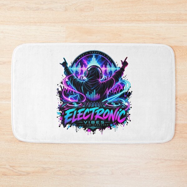 Item preview, Electronic Vibes – Neon Music Connection Electronic Music Gift designed and sold by ArtGStudio.