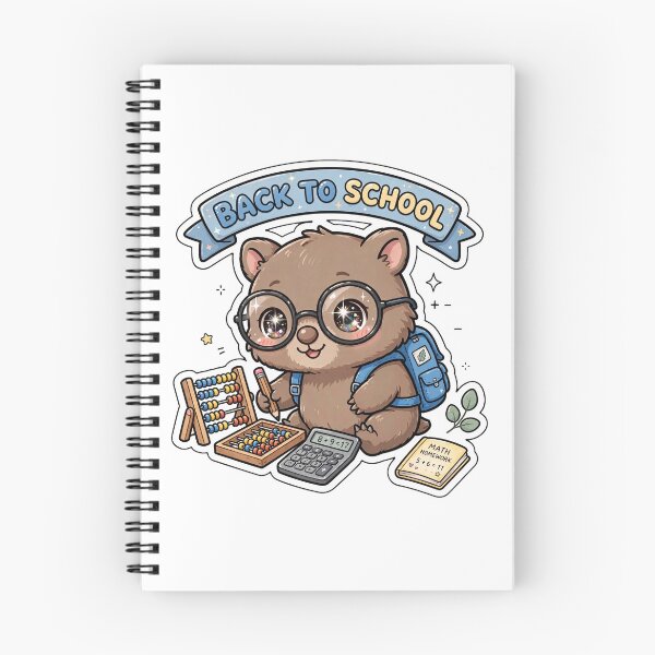 Item preview, Cute Wombat Back To School Math Class designed and sold by Wildlife-Walk.