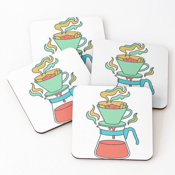 Item preview, Retro Pour Over Coffee Brewer Illustration designed and sold by seunghus.