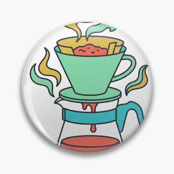 Item preview, Retro Pour Over Coffee Brewer Illustration designed and sold by seunghus.