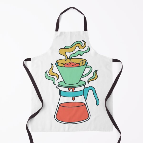 Item preview, Retro Pour Over Coffee Brewer Illustration designed and sold by seunghus.