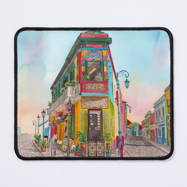 Item preview, Caminito La Boca Buenos Aires Watercolor Travel designed and sold by POSTERIOCREW.