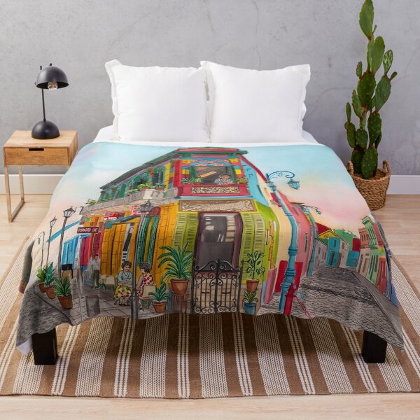 Item preview, Caminito La Boca Buenos Aires Watercolor Travel designed and sold by POSTERIOCREW.