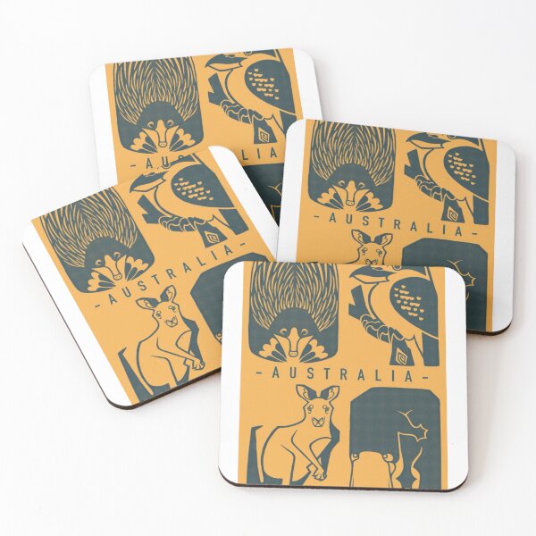 Item preview,    Stylized Wildlife and Cultural Harmony – Australia Animal Motifs designed and sold by WATEKE.